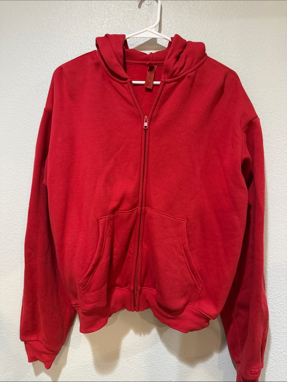Skims red hoodie